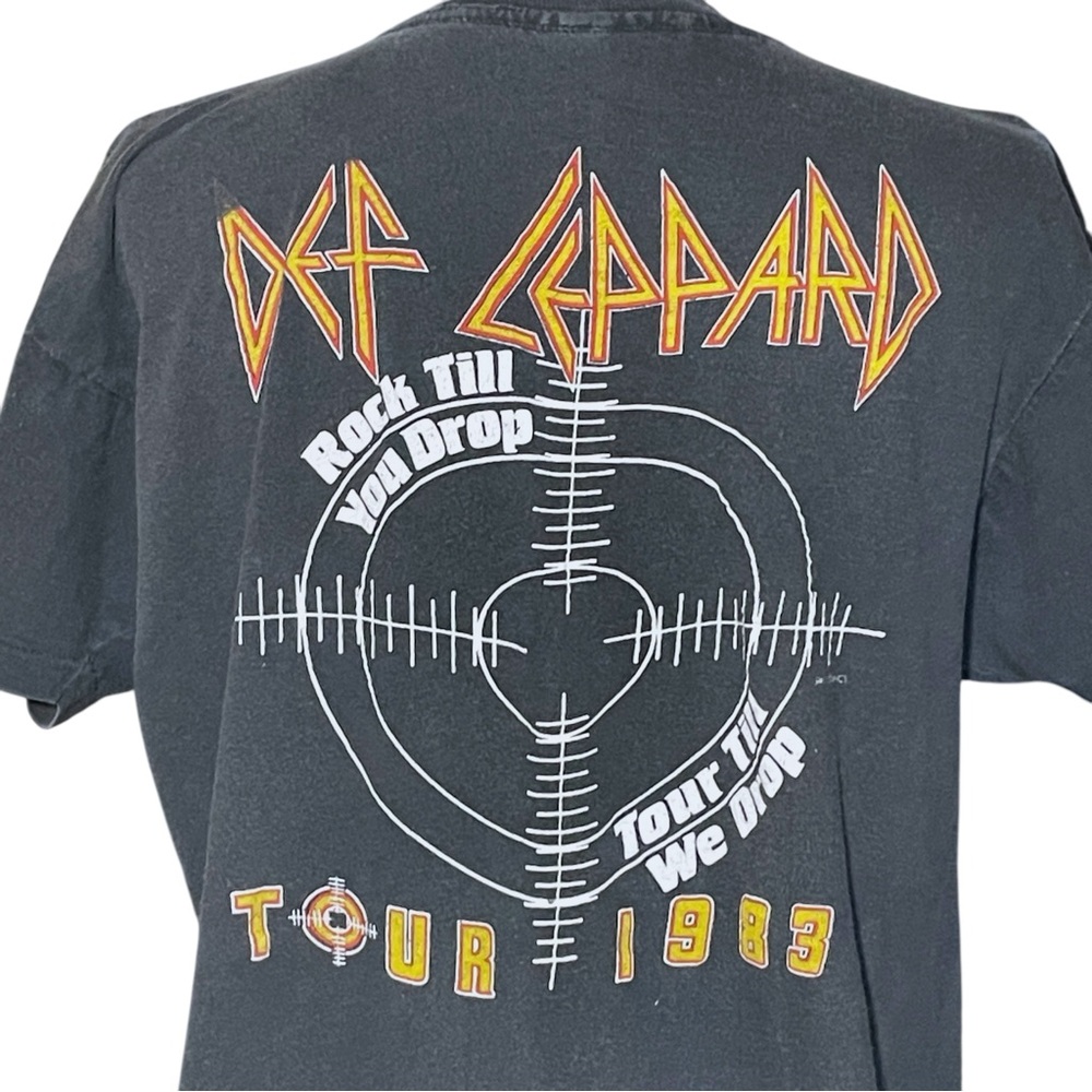 Vintage Def Leppard Shirt Pyromania Rock Till You Drop Tour 1983 Tour - Picture 5 of 13